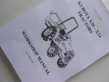 Manuale di officina Kubota GB - Kubota : X20, X24
