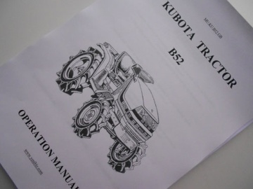 Manuale Kubota GB - Kubota : B52
