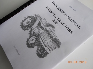 Manuale di officina Kubota GB - Kubota : B40
