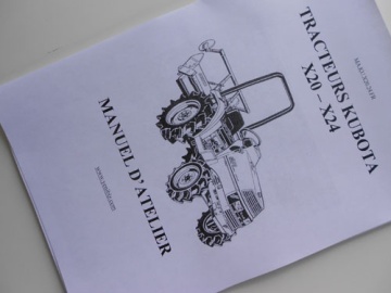 Manuale di officina Kubota FR - Kubota : X20, X24
