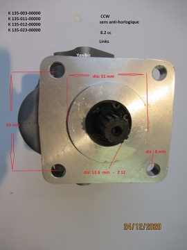 Pompa idraulica Iseki - Iseki : Sial, TE3210, TE4270, TF15, TF17, TF19, TF21, TF23, TL, TL1900, TL2100, TL2300, TL2500, TM, TM3160, TM3200, TM3240, TU, TU180, TU185, TU197, TU200, TU205, TU220, TU240, TU245, TU1700, TU2100, TU PP
