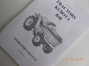 Manuale Kubota GB - Kubota : B40
