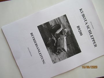 Manuale Kubota D - Kubota : B9200
