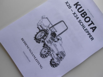 Manuale Kubota D - Kubota : X20, X24
