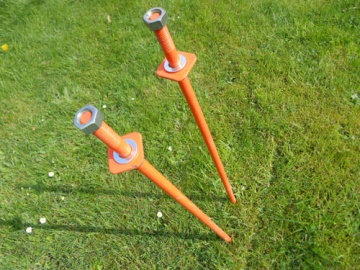 2 unite - lunghezza 75 cm -diam. 18 mm