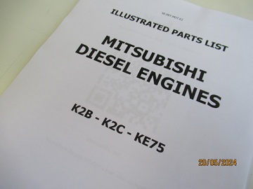 Vista in esploso Mitsubishi K2 - Mitsubishi : K2B, K2C, KE75
