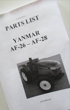 Vista in esploso Yanmar  - Yanmar : AF-26, AF-28
