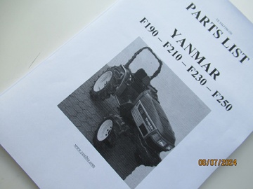 Vista in esploso Yanmar  - Yanmar : F190, F210, F230, F250
